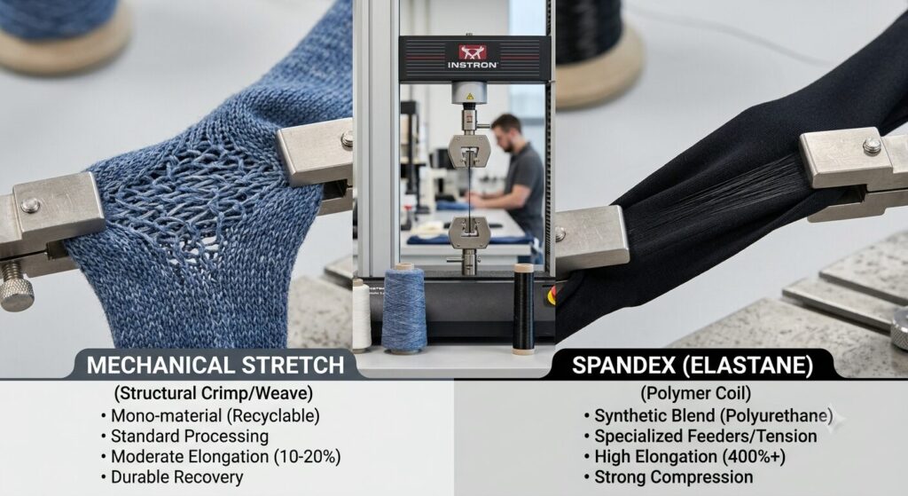 Mechanical stretch material