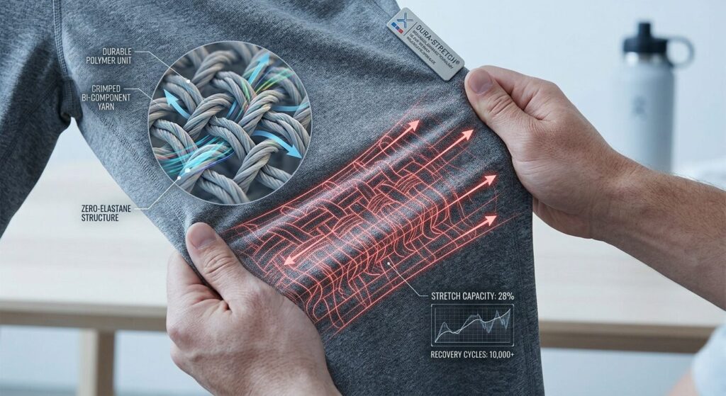 Mechanical stretch vs spandex